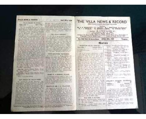 1944-45 ASTON VILLA v STOKE CITY NORTH &amp; MIDLANDS CUP
North+ Midland cup (April) 1944/45