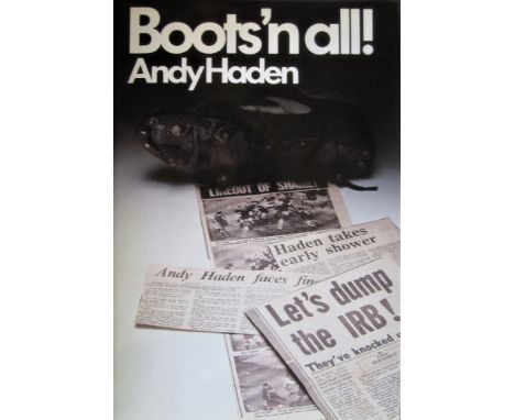 RUGBY UNION - ANDY HADEN BOOTS'N ALL! SIGNED FIRST NEW ZEALAND EDITION&nbsp;
Hardback in very good condition.
&nbsp;