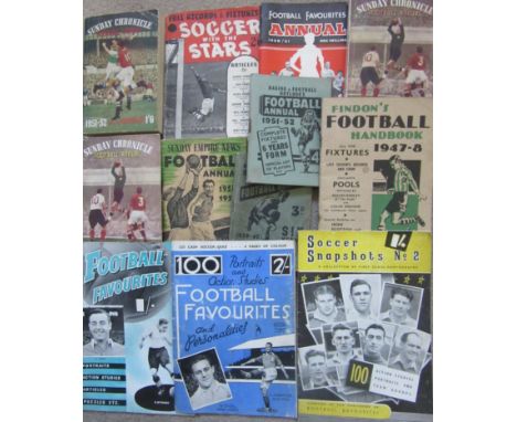 COLLECTION OF VINTAGE FOOTBALL BOOKS 1930'S, 40.S &amp; 50,S X 12
Mixed condition but mostly good for age