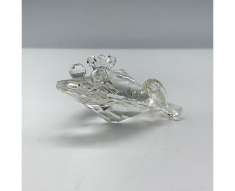 This figure of a crystal frog with clear eyes is variation 1 of the Prince Frog collection and was part of the Beauties of th