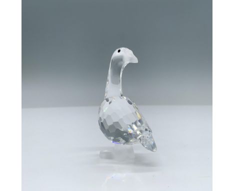 Part of the Barnyard Friends group, figure has a clear crystal body with black crystal eyes, frosted beak and feet. Swarovski