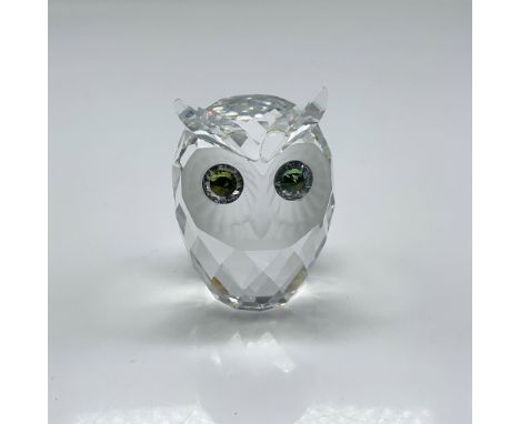 Part of the Woodland Friends collection this clear faceted crystal figure has a frosted face and colored crystal eyes. Swarov