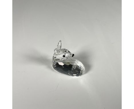 Beautiful clear crystal figure, featuring an adorable deer with black eyes and nose from Woodland Friends collection. Swarovs