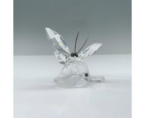 Part of the Silver Crystal Collection. Lead crystal. Multifaceted, in clear coloration with metal antennae, and matte finish 