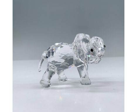 This retired crystal elephant was part of the Rare Encounters group and is made from clear crystal, with black eyes. Item inc