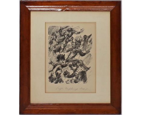 Corinth, Lovis (1858 Tapiau-Zandvoort 1925), nach "False Dawn". Lithographie (l. Altersspuren), u. mit Bleistift bez. Sichtma