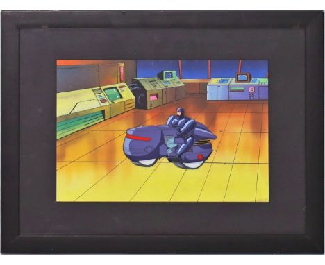 Comic-Animation, CCL Productionart. Darstellung aus "Robo Cop". Collagierte Mischtechnik/Folie - Anime Cel, Production Art Lu