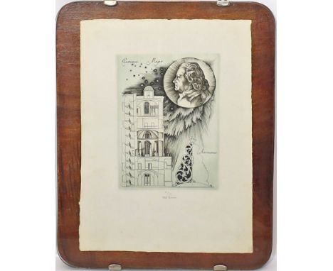 Zeman, Karel (1910-1989) "Christianus Mayer - Astronomus". Radierung (Altersspuren), u. mit Bleistift sign. und Ex. 39/70. Bl