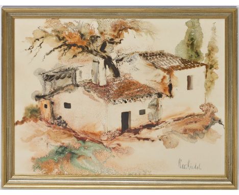 Schlotter, Eberhard (1921 Hildesheim - Altea 2014) Mädchenakt. Farbradierung, re. u. mit Bleistift sign. und li. u. Ex. 3/100