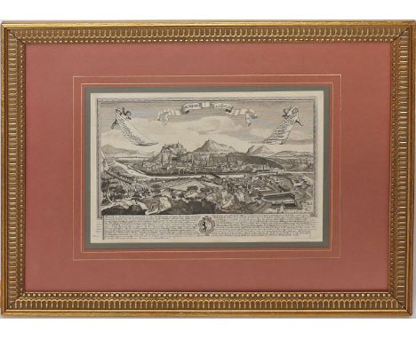 Kupferstich und 4 Stahlstiche/Lithographien (18./19. Jh.) Verschiedene Ansichten, 3x Salzburg, 1x Stephanskirche in Wien (kol