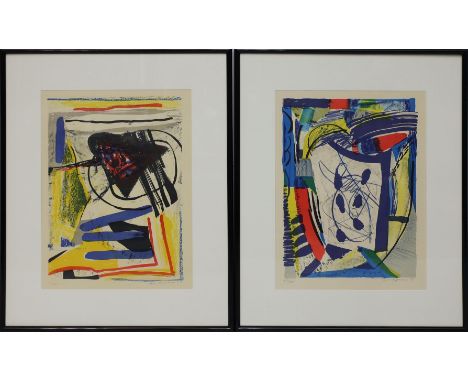 Hofmann, Veit (geb. 1944) 2 Arbeiten: "Head" bzw. "arrow Head". Farblithographie, re. u. mit Bleistift sign. und dat. 1999 so