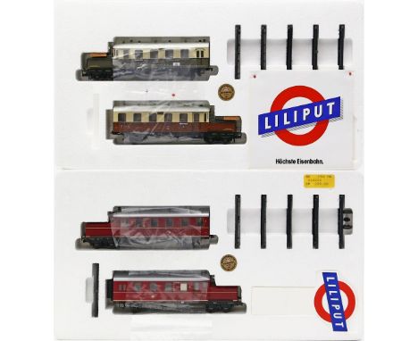 Akku-Triebwagen und Triebwagen ETA 180, LILIPUT H0. Art.-Nr. 177/02 und 177/03 für Gleichstrombetrieb, Funktion nicht geprüft