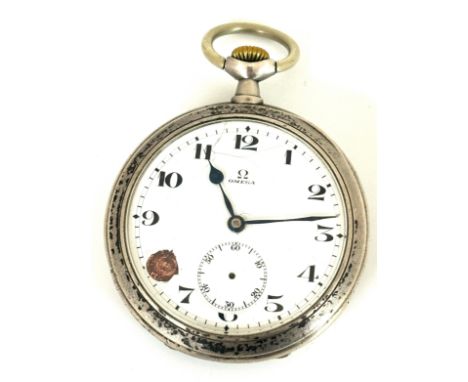 Omega pocket watch, possibly silver