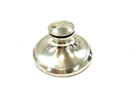 Silver hallmarked Birmingham 1922 inkwell 