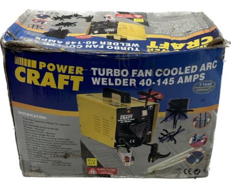 Power Craft Turbo Fan cooled arc welder 40-145 amps- working order 