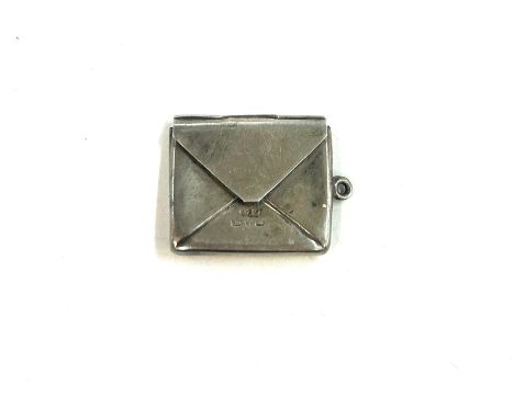 Vintage silver stamp case, total weight 4.1grams
