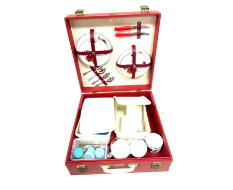 Vintage cased Brexton picnic sets 