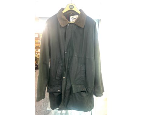 Vintage black horse country wear coat mens xl 