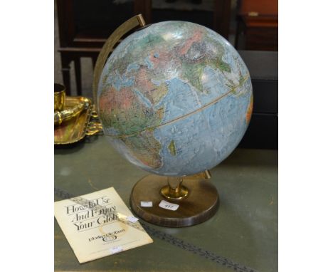 A terrestrial Globe, hard book and ruler (3)