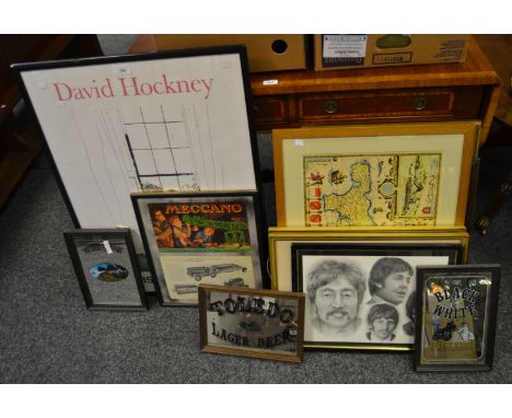 Pictures and Prints - Tribal Art; David Hockney; The Beatles;  etc 