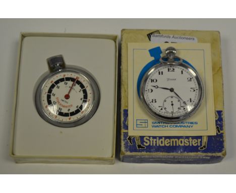 Watches - a Temor chrome cased open face pocket watch, white dial, minute track, subsidiary seconds, button wind movement;  a