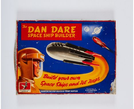 Dan Dare Space Ship Builder No 1 (1953) Construction Set by A &amp; M Bartram Ltd complete and strung to original card backin