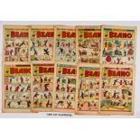 Beano (1951) 456, 457, 459, 462, 464, 466-475 with (1950) 400, 416. Nos 462, 473 [gd], balance [vg/