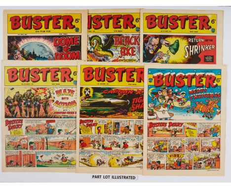 Buster (1963) 5 Jan - 28 Dec. 52 issue complete year. Starring Buster, The Shrinker, The Black Axe, Bruce Forsyth and Maxwell