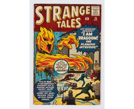 Strange Tales 76 (1960). Cents copy, cream/light tan pages [fn]. No Reserve