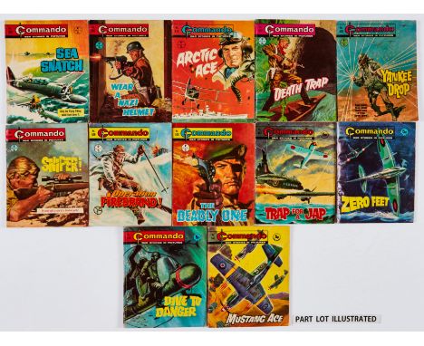 Commando War Stories in Pictures (1970) 501-543, 546-552. Bright covers, cream/light tan pages [vg/fn] (50)