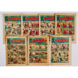 Dandy (1939) 88, 89, 92-95, 100 (Desperate Dan makes Hitler say 'Heil Dan'). Nos 88, 92, 100 [gd/