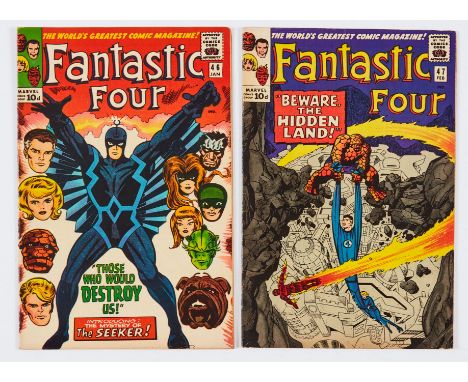 Fantastic Four (1966) 46, 47. Comics Code 'A' filled in with red pen. Cream/light tan pages [fn] (2). No Reserve