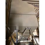 100-Ton 3-Bay Surge Bin; Steel Structure Mounted; with (3) Tapered Bottom Discharges; - Subj to Bulk