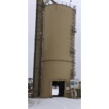 3,000-Ton Silo; Bolted Steel Construction, Cone Bottom, Bottom Drive Through Loading - Subj to Bulk