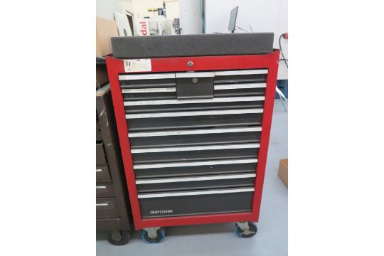 Craftsman 12 Drawer Roll A Way Tool Box W 18 X 24 X 3 Granite