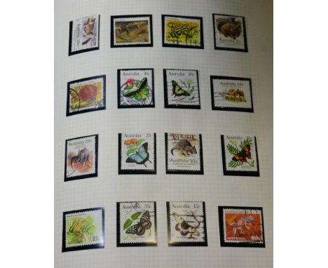 World Stamps - A large box of world stamps with main interest in Australia. With an album, presentation packs, first day cove