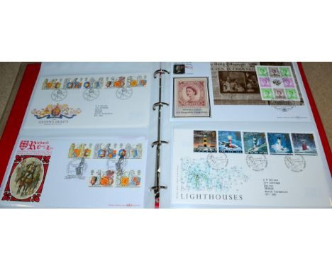 GB First Day Covers - 1992- 2017. A large box of FDC in 3 albums and 2 storage boxes. Some better postmarks noted and the sto
