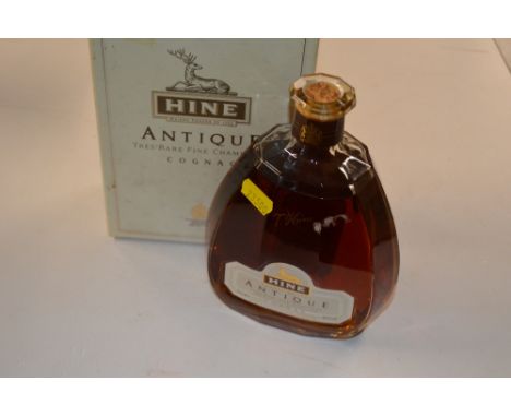 A bottle of Hine Antique cognac with original box 