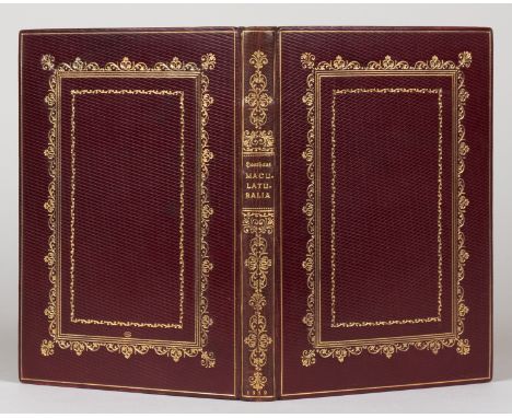 Dreiangeldrucke - Julius R. Haarhaus. Maculaturalia. Ein Märchen für Bücherfreunde. München, Hans von Weber 1919. Mit Federze