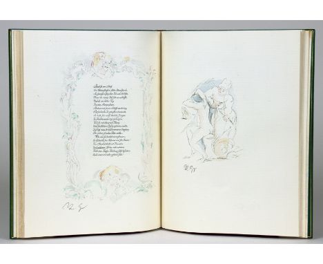 Phantasus-Drucke - Dietrich von Glaz. Der Gürtel. Mit Steinzeichnungen von Rudolf Großmann. München 1921. Mit acht ganzseitig