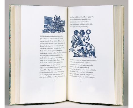 The Bear Press - [Johann Wolfgang von] Goethe. Römische Elegien. Holzstiche von Andreas Brylka. Bayreuth 1991. Mit 17 Texthol