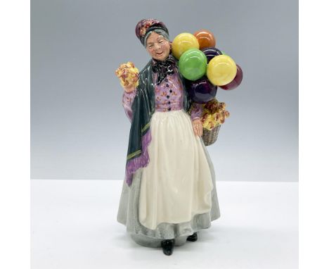 Features a lady wearing a purple blouse with a delicate pattern, a simple grey skirt and white apron, a dark green shawl with