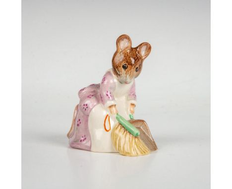 Modeled with green-handled broom. This item has its original box measuring 3"L x 3"W x 4.25"H. Beswick backstamp. Artist: Dav