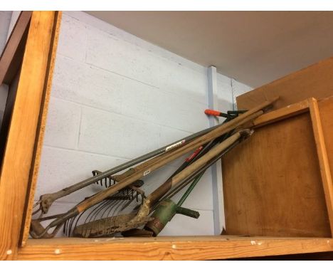 Assorted garden tools