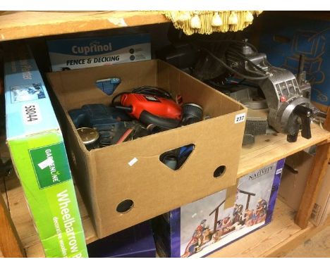 Assorted cameras and tools