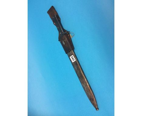 A German 'Butcher' bayonet and scabbard