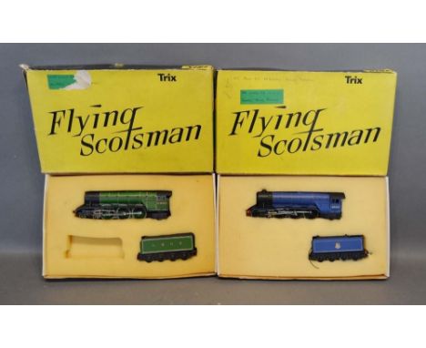 A Trix Flying Scotsman Model Locomotive Green LNER 2562 within original box, together with another similar Trix Flying Scotsm