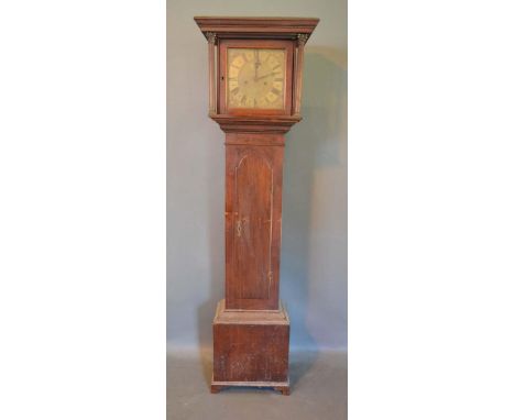A George III Mahogany Longcase Clock, the brass dial with subsidiary seconds dial and two train movement, the dial inscribed 