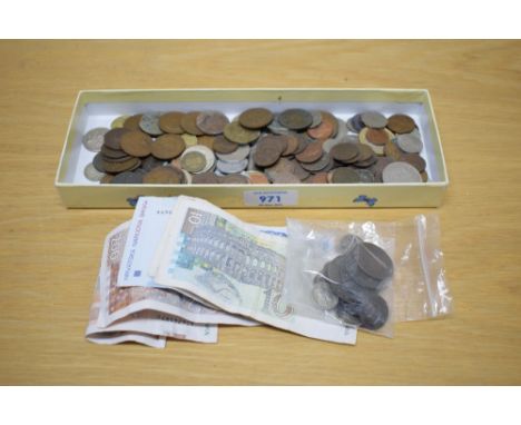 GB &amp; World Coins, Queen Victoria Silver Threepences, 1889, 1891, 1895, 1897, Silver Sixpence no date visible, George V Si