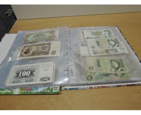 World Coin and Banknote Album, modern includes approx £15 GB value in coins and Notes, 1897 Queen Victoria Diamond Jubilee Pe